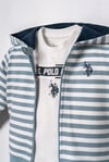 U.S Polo Assn Erkek Bebek 3'lü Kapüşonlu Ceket Alt Takım Yeşil USB3161