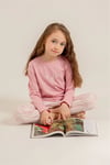 U.S Polo Assn Kız Çocuk Baskılı Pijama Takımı Pembe US2727-4