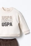 U.S Polo Assn Erkek Bebek 2'li Alt Üst Takım Bej USB3180