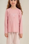 U.S Polo Assn Kız Çocuk Baskılı Pijama Takımı Pembe US2727-4