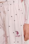 U.S Polo Assn Kız Çocuk Gömlek Pijama Takımı Pembe US2726-4