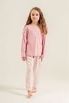 U.S Polo Assn Kız Çocuk Baskılı Pijama Takımı Pembe US2727-G