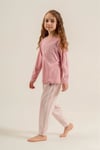 U.S Polo Assn Kız Çocuk Baskılı Pijama Takımı Pembe US2727-G