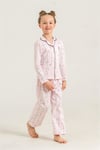 U.S Polo Assn Kız Çocuk Gömlek Pijama Takımı Pembe US2726-G