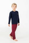 U.S Polo Assn Erkek Çocuk Çizgili Pijama Takımı Lacivert US2645-G