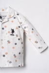 U.S Polo Assn Erkek Bebek Gömlek Pijama Takımı Beyaz USB3107