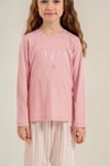 U.S Polo Assn Kız Çocuk Baskılı Pijama Takımı Pembe US2727-4