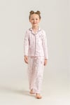 U.S Polo Assn Kız Çocuk Gömlek Pijama Takımı Pembe US2726-4