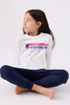 U.S. Polo Assn Kız Çocuk Pijama Takımı Krem US1962-G