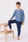 U.S. Polo Assn Erkek Çocuk Pijama Takım Mavi US1911-4