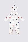 U.S. Polo Assn Bebek Kalp Desen 10'lu Hastane Çıkış Seti Vanilya USB1631