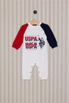 U.S. Polo Assn Erkek Bebek Tulum Krem USB2083