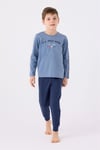U.S. Polo Assn Erkek Çocuk Pijama Takım Mavi US1911-4