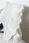 U.S Polo Assn. Kız Bebek Alt Üst Takım Beyaz USB2966