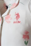 U.S Polo Assn. Kız Bebek Gömlek Pijama Takım Pudra USB2988