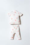 U.S Polo Assn. Kız Bebek Gömlek Pijama Takım Pudra USB2988