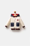 U.S. Polo Assn. Erkek Bebek Peluş Mont Beyaz USB2538