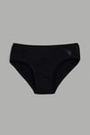 U.S. Polo Assn. Kız Çocuk 3'lü Slip Külot Siyah US1677
