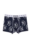 U.S. Polo Assn. Erkek Çocuk Desenli 3'lü Boxer Set Renkli US2245