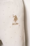 U.S. Polo Assn. Kız Bebek Gömlek Pijama Takımı Beyaz USB2952