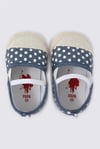 U.S. Polo Assn. Kız Bebek İlk Adım Babet Ayakkabı Puantiyeli Denim USB1307