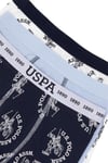 U.S. Polo Assn. Erkek Çocuk Desenli 3'lü Boxer Set Renkli US2245