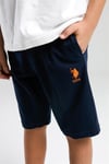 U.S. Polo Assn. Erkek Çocuk Bermuda Tişört Şort Takım Beyaz US2051-4