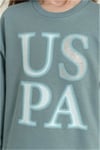 U.S. Polo Assn. Kız Çocuk Baskılı Eşofman Takımı Yeşil US2712-4