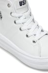 U.S. Polo Assn. Kız Çocuk Clementine JR PU 3PR Spor Ayakkabı Beyaz 101390022