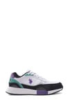 U.S. Polo Assn. Kız Çocuk Lemar JR 4FX Spor Ayakkabı Beyaz-Lila  101510124