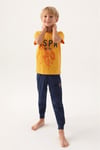 U.S. Polo Assn. Erkek Çocuk Pijama Takımı Hardal US1739-4