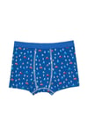 U.S. Polo Assn. Erkek Çocuk Desenli 3'lü Boxer Set Cobalt US2247