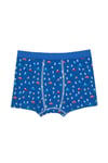 U.S. Polo Assn. Erkek Çocuk Desenli 3'lü Boxer Set Cobalt US2247