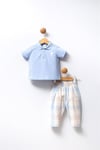 U.S. Polo Assn. Erkek Bebek Tişört Pantolon Takım Beyaz USB2332