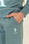 U.S. Polo Assn. Kız Çocuk Baskılı Eşofman Takımı Yeşil US2712-4