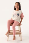 U.S. Polo Assn. Kız Çocuk Pijama Takımı Bej US1809-4