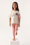 U.S. Polo Assn. Kız Çocuk Pijama Takımı Bej US1809-4