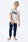 U.S. Polo Assn. Erkek Çocuk Pijama Takımı Bej US2422-4