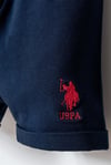 U.S. Polo Assn. Erkek Bebek Tişört Şort Takım Kırmızı USB2865