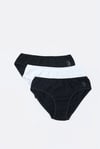 U.S. Polo Assn. Kız Çocuk 3'lü Slip Külot Set Navy US1682