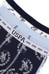 U.S. Polo Assn. Erkek Çocuk Desenli 3'lü Boxer Set Renkli US2245