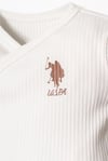 U.S. Polo Assn. Kız Bebek 10'lu Hastane Çıkış Seti Beyaz USB2950