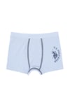 U.S. Polo Assn. Erkek Çocuk Desenli 3'lü Boxer Set Renkli US2245