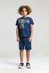 U.S. Polo Assn. Erkek Çocuk Bermuda Tişört Şort Takım Koyu İndigo US2056-4