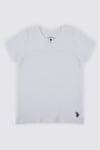 U.S. Polo Assn. Erkek Çocuk Solid Colora Atlet Beyaz US1381