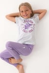 U.S. Polo Assn. Kız Çocuk Pijama Takımı Kar Melanj US1838-4