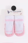 U.S. Polo Assn. Kız Bebek Çarık Çorap Pembe USB2800