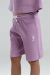 U.S. Polo Assn. Kız Çocuk Bermuda Tişört Şort Takım Mauve US2065-G