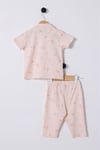 U.S.Polo Assn. Kız Bebek Pijama Takımı Toz Pembe USB2354