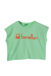 United Colors Of Benetton Kız Çocuk Tişört Mint G21223